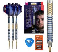 Target Darts Josh Rock Gen 1 Steel Tip Swiss Point Darts, 90% Tungsten Darts, Generation 1, 24G | Set di Freccette con Punta in Acciaio, Freccette in Edizione per Giocatori con Punte Swiss Storm Nano