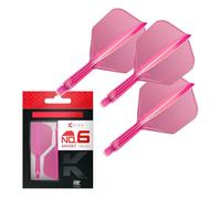 Target Darts K Flex Alette e Aste per Freccette Integrate, No.6 | Confezione da 3 K-Flex - No.6, Kflex Aletta e Asta per Freccette Stampate in Un Unico Pezzo Lunghezze: Corto, Intermedio e Medio