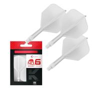Target Darts K Flex Alette e Aste per Freccette Integrate, No.6 | Confezione da 3 K-Flex - No.6, Kflex Aletta e Asta per Freccette Stampate in Un Unico Pezzo Lunghezze: Corto, Intermedio e Medio