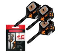 Target Darts K-Flex Game Over Freccette Alette e Aste, No.6 (Intermedio, 26mm) | Confezione da 3 Kflex Integrato Volo e Albero Sistema, Tutto In Uno Stampato Stelo | Professionale Freccettes Accessori