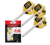 Target Darts K-Flex Game Over/Press Start/You Win Freccette Alette e Aste, No.6 | Confezione da 3 Kflex Integrato Volo e Albero Sistema, Tutto in Uno Stampato Stelo - Corto/Intermedio/Medio