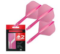 Target Darts K Flex Voli e Steli Integrati per Freccette, No.2 Rosa (Intermedio) | Confezione da 3 K-Flex - No2, Kflex all in One Moulded Dart Flight & STEM | Accessori Professionali per Freccette