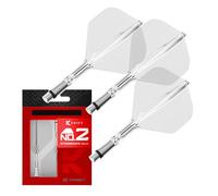 Target Darts K-Shift N. 2 Integrato Voli e Alberi | K Shift N. 2 Volo e Albero Sistema, Trasparente - K-Flex Intermedio Shift Girevole Base, Professionali Freccette Accessori