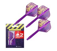 Target Darts Luke Littler Campione del Mondo K Flex Flights e Sistema ad Albero, No.2/No.6 | Il Kflex Nuke 2025 Edition, Voli e Alberi Integrati Tutto in Uno (Confezione da 3) - Corto/Intermedio/Medio