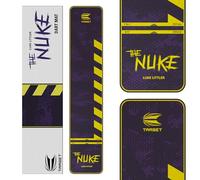 TARGET Darts Luke Littler Dart Mat, The Nuke Darts Mat | Tappetino per freccette con punta morbida e punta d'acciaio per la distanza delle linee di lancio | Tappetini in moquette antiscivolo