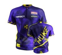 Target Darts Luke Littler Dart Shirt 2025, Taglia: L | Campionato del Mondo di Freccette Maschile Shirt, Top per Freccette Senza Colletto Cool Play per Adulti, Top per Freccette per Uomini, The Nuke