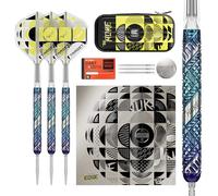 Target Darts Luke Littler Edge Punta in Acciaio Svizzero Point Freccette Set, 22G | 95% Tungsteno Darts, “The Nuke” Player Edition con Takoma Portafoglio, Punti Antincendio Aggiuntivi & N. 2