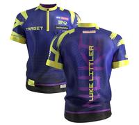 Target Darts Luke Littler Freccette Camicia 2026 | Maglietta da Freccette da Uomo, Senza Colletto Cool Play Adulti, Bersagli per Freccette Top Men, The Nuke Player Edizione - 4XL