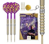 Target Darts Luke Littler Gen 1 Prodigy Freccette con Punta in Acciaio Swiss Point, Freccette al 90% di Tungsteno, 24G | Freccette con Punta in Acciaio Generation 1 Gold, Set di Freccette