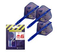 Target Darts Luke Nuke Littler Born To Win K Flex No.2 e No.6 | 3 Confezione K-Flex Integrato Alette e Aste Sistema, Kflex Tutto In Uno Freccette Volo e Albero, Player Freccettes Accessori