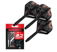 TARGET Darts Nathan Aspinall K Flex Voli e sistema d'albero, No.2 (Intermedio, 26mm) | Confezione da 3 Kflex All In One Flights, Accessori per freccette Player Edition | Attacco manubrio K-Flex Dart