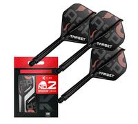 TARGET Darts Nathan Aspinall K Flex Voli e sistema d'albero, No.2 (Medio, 33mm) | Confezione da 3 Kflex All In One Flights, Accessori per freccette Player Edition | Attacco manubrio K-Flex Dart