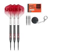 Target Darts Nathan Aspinall Punta in Acciaio 95K Freccette Set, 24G | 95% Tungsteno Freccettes, K-Flex N. 2 Aliette e Aste, Svizzero Storm Nero & SP Tool Incluso | Player Edition Professional