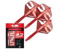 Target Darts Nathan Aspinall The Asp K-Flex Volo e Albero Sistema, Rosso | N. 2Kflex - Intermedio (26mm) Voli e Aste All-In-One K Flex, Accessori Professionali per Freccette
