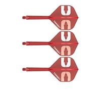 Target Darts Nathan Aspinall The Asp K-Flex Volo e Albero Sistema, Rosso | N. 2Kflex - Medio (33mm) Voli e Aste all-in-One K Flex, Accessori Professionali per Freccette