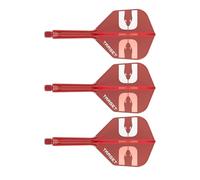 Target Darts Nathan Aspinall The Asp K-Flex Volo e Albero Sistema, Rosso | N. 6 Kflex - Intermedio (26mm) Voli e Aste all-in-One K Flex, Accessori Professionali per Freccette
