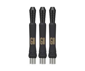 Target Darts Phil Taylor Gen 11 Power 9-Five Shaft, Alberi per freccette Raw Power in titanio confezione da 3 | Phil Taylor G11 Black Shaft Set, Accessori per freccette professionali - Lunghezza corta