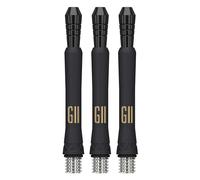 Target Darts Phil Taylor Gen 11 Power 9-Five Shafts, Raw Power Titanium Dart Shafts Pack of 3 | Phil Taylor G11 Black Shaft Set, Accessori Professionali per Freccette - Lunghezza Intermedia