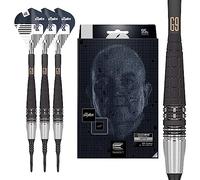 Target Darts Phil Taylor Power 9-5 Gen 9 95% tungsteno Soft Tip Set Freccette, Punta Morbida Unisex, Nero e Argento, 20 g