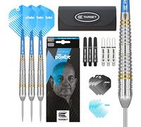 Target Darts Phil Taylor-Set di Freccette con Punta in Acciaio, 22 g, Confezione Regalo, Unisex, Nero, Bianco e Blu