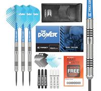 Target Darts Phil Taylor - Set di Freccette con Punta in Acciaio al tungsteno 80%, 9 aste PRO Grip, 9 PRO Ultra Flights