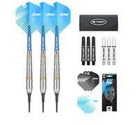 Target Darts Phil Taylor - Set di Freccette Unisex con Punta Morbida, 18 g, Colore: Nero, Bianco e Blu, Confezione Regalo