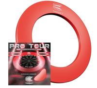 Target Darts PRO Tour - Protezione da Parete Stampata, Colore: Rosso