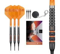 Target Darts Raymond van Barneveld 95K Tungsteno Punta Morbida Dart, 20G | RVB, No.2 K-Flex Alettes e Steli, Cryo Tips, Titanio Conversione Punti, Premium Swiss Key Tool, Professionale Dart Set, Kflex