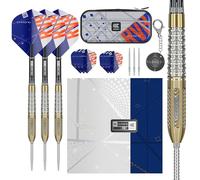 Target Darts Raymond van Barneveld Chrono Steel Tip Swiss Point Darts, Set di freccette al 95% di tungsteno, 25G | Include custodia per freccette, portafoglio Takoma, voli extra per freccette