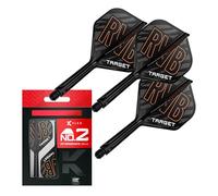 Target Darts Raymond Van Barneveld K Flex Voli e Sistema d'asse, No.2 (Intermedio, 26mm) |Confezione 3 Kflex all in One Flights, Accessori per Freccette Player Edition | Attacco Manubrio K-Flex Dart
