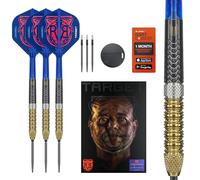 Target Darts Raymond Van Barneveld Punta in Acciaio Set di Freccette Generazione 6, 23G | Freccette al 95% in Tungsteno, Alette Aste K-Flex N. 2, Punti Swiss Chrono Nere e Strumento SP Incluso