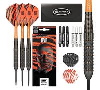 Target Darts Raymond Van Barneveld RVB - Set di Freccette con Punta in Acciaio in Ottone, 22 g, Confezione Regalo, Include canne per Freccette, steli PRO Grip, Alette per Freccette, Punte per