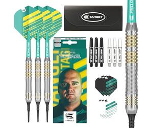 Target Darts Rob Cross 18G Set de fléchettes à Pointe Souple en laiton