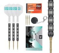 Target Darts Rob Cross 95K Punta in Acciaio Swiss Point Darts, 95% Tungsteno Freccettes con K-Flex Voli, 21G/22G/23G/25G | Voltage Dart, Player Edizione Swiss Points K Flex Dart Set, Swiss Point Tool