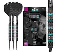 Target Darts Rob Cross Black Edition-Set di Freccette con Punta in Acciaio al 90% tungsteno, Colore: Nero, Unisex, 24 g