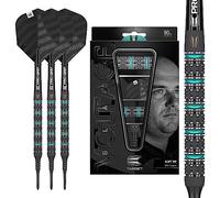 Target Darts Rob Cross Black Edition-Set di Freccette con Punta Morbida in tungsteno, 90% Unisex, Nero, 18 g