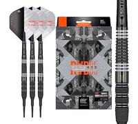 Target Darts Rvb 95 X Echo 95% tungsteno Soft Tip Set Freccette, Punta Morbida Unisex, Nero e Grigio, 20 g