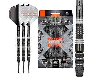 Target Darts Rvb 95 X Echo 95% tungsteno Soft Tip Set Freccette, Punta Morbida Unisex, Nero e Grigio, 20 g