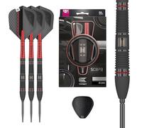 Target Darts Scope Steel Tip Swiss Point Darts, 90% Tungsten Dart Set, Barrel 02-25G | Steel Tip Dart Sets, Red & Black Darts, Professional Dart Set with Swiss Points & Tool