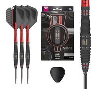 Target Darts Scope Steel Tip Swiss Point Darts, 90% Tungsten Dart Set, Barrel 03-23G | Steel Tip Dart Sets, Red & Black Darts, Professional Dart Set with Swiss Points & Tool