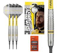 Target Darts Scott Williams Generazione 2 Set di Freccette a Punta Morbida, 18G | Player Edition G2 90% Tungsten Darts, Black Pixel Tips, PRO Ultra No.2 Flights, PRO Grip Tag Shafts