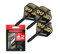 Target Darts Scott Williams K Flex Voli e Sistema di Alberi, No.2 | Confezione da 3 Aste Kflex All In One, Player Edition Freccette Accessori | Asta per Freccette K-Flex - Corto (19mm)
