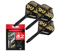 Target Darts Scott Williams K Flex Voli e Sistema di Alberi, No.2 | Confezione da 3 Aste Kflex All In One, Player Edition Freccette Accessori | Asta per Freccette K-Flex - Intermedio (26mm)
