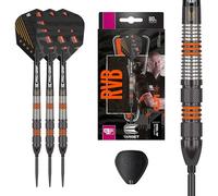 Target Darts Set di Freccette Raymond Van Barneveld RVB 80 Nero G2 23G 80% Tungsteno Punta in Acciaio Swiss Point Darts Set