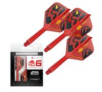 Target Darts Star Wars Darth Maul K Flex Alette e Aste Integrate per Freccette | Confezione da 3 K-Flex, N. 6 | Disney K-Flex Accessori, Intermedio (26mm)