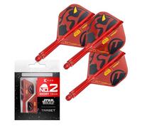 Target Darts Star Wars Darth Maul K Flex Alette e Aste Integrate per Freccette | Confezione da 3 K-Flex, N. 2 | Disney K-Flex Accessori, Corto (19mm)