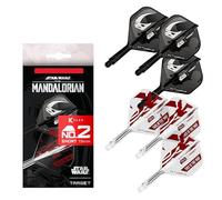 Target Darts Star Wars Mandalorian K Flex Integrato Freccette Voli e Alberi | Personaggio Ispirato Confezione da 6 K-Flex, No.2 | Disney K-Flex Accessori, Corto (19mm)