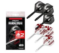 Target Darts Star Wars Mandalorian K Flex Integrato Freccette Voli e Alberi | Personaggio Ispirato Confezione da 6 K-Flex, No.2 e No.6 | Corto, Intermedio e Medio Disney Kflex Accessori