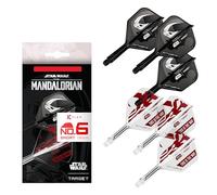 Target Darts Star Wars Mandalorian K Flex Integrato Freccette Voli e Alberi | Personaggio Ispirato Confezione da 6 K-Flex, No.6 | Disney K-Flex Accessori, Corto (19mm)