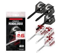 Target Darts Star Wars Mandalorian K Flex Integrato Freccette Voli e Alberi | Personaggio Ispirato Confezione da 6 K-Flex, No.6 | Disney K-Flex Accessori, Intermedio (26mm)